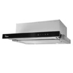 Akpo WK-7 Light Glass Touch 60 Hotte aspirante encastrée Inox, Noir
