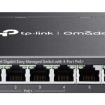 TP-Link Omada ES206GP commutateur réseau Géré Gigabit Ethernet (10/100/1000) Connexion Ethernet, supportant l'alimentation via ce port (PoE) Noir