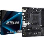 Asrock A520M-HVS AMD A520 Emplacement AM4 micro ATX