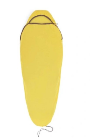 Doublure de sac de couchage Reactor de Sea To Summit - Momie avec cordon de serrage - compact - jaune