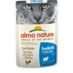 ALMO NATURE Holistic Sterilised - avec Poulet - nourriture humide pour chat - 70g