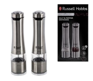 Russell Hobbs 23460-56 Moulin pour assaisonnement Ensemble de poivrière et salière Acier inoxydable