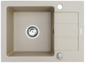 Evier monocuve avec égouttoir Maidsinks Promo 76x44 1B 1D E070053701