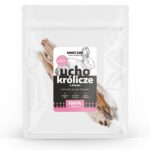 UNISZKI Oreille de lapin avec fourrure - friandise pour chien - 2 pièces