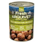 ARQUIVET Fresh Iberian Pork Meatballs - aliments humides pour chiens - 400g
