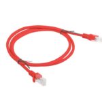 PATCHCORD KAT.5E UTP 1M CZERWONY FLUKE PASSED LANBERG 10-PACK