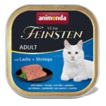ANIMONDA Vom Feinsten Adult Salmon with shrimp - nourriture humide pour chat - 100g