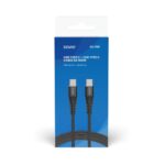 Savio CL-160 câble USB 2 m USB 2.0 USB C - USB C Noir