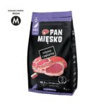 PAN MIĘSKO Veau avec Agneau Senior croquettes M - Nourriture sèche pour chiens - 9kg