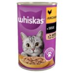 WHISKAS Chicken in sauce - de croquettes pour chat - 400g
