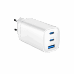 Gembird TA-UC-PDQC65-01-W Chargeur rapide USB PowerDelivery GaN 3 ports 65 W, blanc