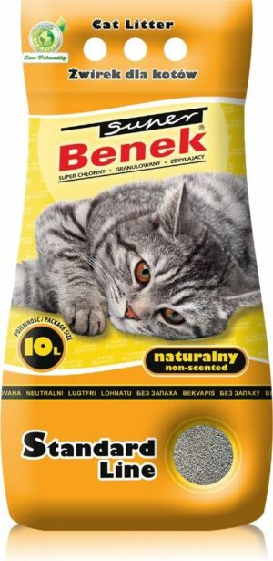 Certech Super Benek Standard Naturel - Litière agglomérante pour chats 10 l