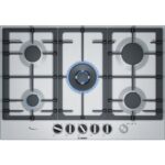Bosch Serie 6 PCQ7A5M90 plaque Acier inoxydable Intégré 75 cm Gaz 5 zone(s)