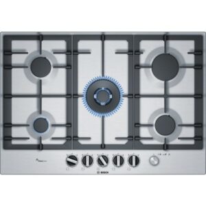 Bosch Serie 6 PCQ7A5M90 plaque Acier inoxydable Intégré 75 cm Gaz 5 zone(s)