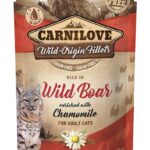 CARNILOVE CAT POUCH Aliments humides pour chats Sanglier, Camomille 85 g