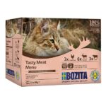 BOZITA Tasty meat menu Multibox Mélange de Saveurs en Gelée - Nourriture humide pour chat - 12 x 85g