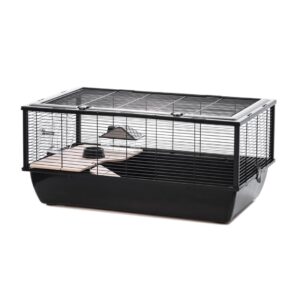 INTER-ZOO Bob + Wood black - cage pour un hamster