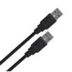 Lanberg CA-USBA-20CU-0010-BK câble USB 1m 2.0 USB A Noir