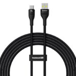 Baseus Flash 2 Câble de charge rapide USB A vers USB C 2 m 100 W Noir