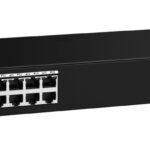 Ruijie Networks RG-ES200 Géré L2 Gigabit Ethernet (10/100/1000) Montage sur le bureau ou sur le mur Noir