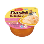 INABA Dashi Delights Chicken with salmon in broth - Friandise pour chat - 70g