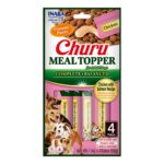 INABA Churu Meal Topper Chicken with salmon - friandise pour chien - 4 x 14g