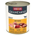 ANIMONDA GranCarno Adult with turkey - aliments humides pour chiens - 800g