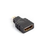 Lanberg AD-0015-BK changeur de genre de câble HDMI Micro HDMI Noir