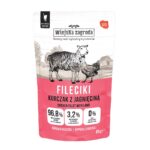 WIEJSKA ZAGRODA Filets de Poulet avec Agneau – aliment humide pour chats – 85g