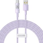 Baseus Gem Câble de charge rapide USB A vers USB C 2 m 100 W Pourpre