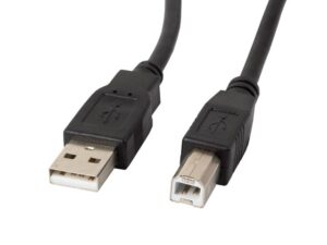 Lanberg CA-USBA-11CC-0010-BK câble USB 1 m 2.0 USB B Noir