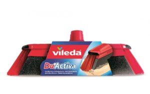 Vileda 151221 balai Intérieure Balai à poils souples / durs Polyéthylène téréphthalate (PET), Caoutchouc Noir, Gris, Rouge