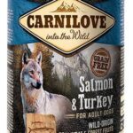 CARNILOVE Into the Wild Salmon&Turkey - Aliments humides pour chiens - 400 g