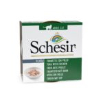 SCHESIR Tuna with chicken in jelly - nourriture humide pour chat - 85g