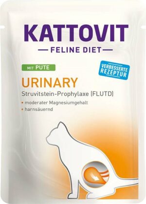 KATTOVIT Feline Diet Urinary Turkey - nourriture humide pour chat - 85g