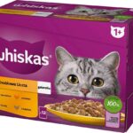 WHISKAS sachet gelée volaille, canard, dinde, poulet - nourriture humide pour chats - 12x85 g