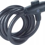 Câble de vélo à clé en acier de 12 mm - YCK0/12/200/2 Noir