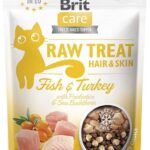 BRIT Care Raw Treat Hair&Skin fish with turkey - Friandise pour chat - 40g