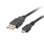 Lanberg CA-USBM-10CC-0010-BK câble USB USB 2.0 1 m Micro-USB B USB A Noir