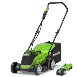 Tondeuse sans fil 33 cm Greenworks GD24LM33K4 - 2516107UB - chargeur + kit batterie 4Ah