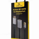 Gembird A-HDMIM-DPF-02 câble vidéo et adaptateur 0,1 m HDMI Type A (Standard) DisplayPort Noir