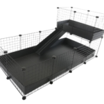 C&C cage modulaire Plancher 4x2 + Loft 2x1 + Rampe noir