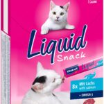VITAKRAFT Snack Liquid Foie au Saumon - gourmandise pour chat - 16x15g