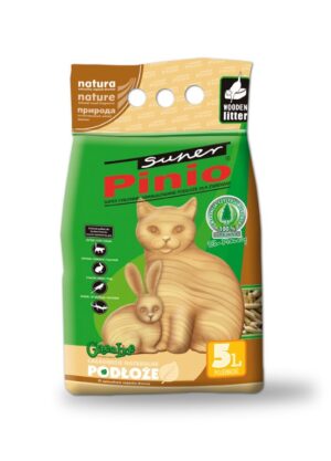 Certech Litière Super Pinio Naturelle 5 l - Litière en bois pour chats