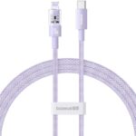 Baseus Gem Câble de charge rapide USB-C vers iP 1 m 20 W Pourpre