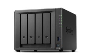 Synology DiskStation DS923+ serveur de stockage NAS Tower Ryzen Embedded R1600 4 Go DDR4L 0 To DiskStation Manager Noir