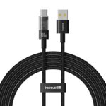 Baseus Gem Câble de charge rapide USB A vers USB C 2 m 100 W Noir