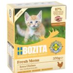 BOZITA Fresh Menu Kitten Chunks in sauce - nourriture humide pour chat - 370g