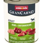 ANIMONDA GranCarno Adult Beef and duck hearts - aliments humides pour chiens - 400g