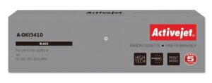 Activejet Ruban A-OKI3410 (remplacement OKI 9002308 ; Suprême ; noir)